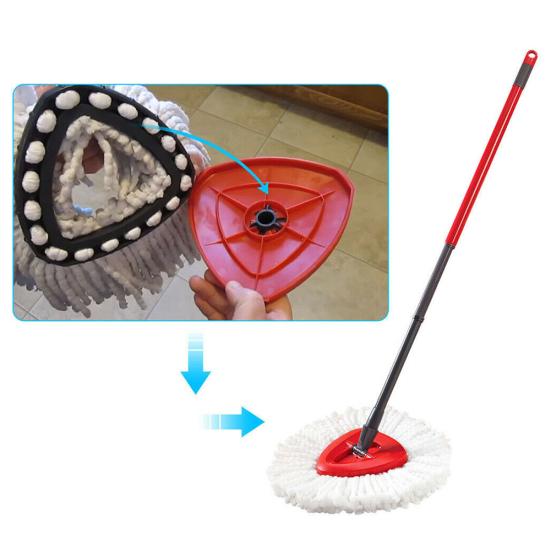 1/3/4 ks Mikrovláknová podložka pro čištění podlah pro domácnost Spin Mop Heads
