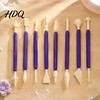 Professional Baking Accessories 8PCS Fondant Sculpting Tool Set DIY Cake Decorating Kit with Ergonomic Non-slip Handles Modeling Flower And