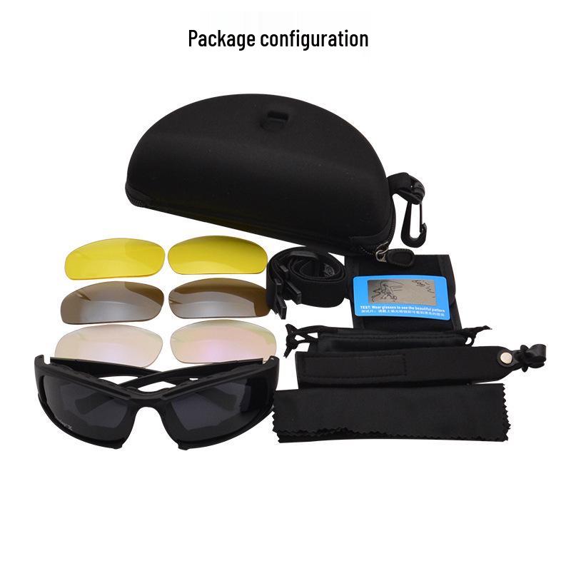 Daisy X7 Polarized Tactical Goggles - Windproof & Impact-Resistant for Shooting and Motorcycling