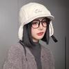 Winter Women Ski Down Hat Bomber Cap Aviator Trooper Earflap Cap Men Fleece-lined Lei Feng Hat Lamb Wool Warm Ear Protection Hat