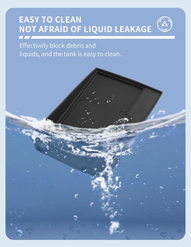 Kompatibel med 24-25 Kia EV9 Trådlös Laddning Halkfri Dammtät Silikon Bilmatta