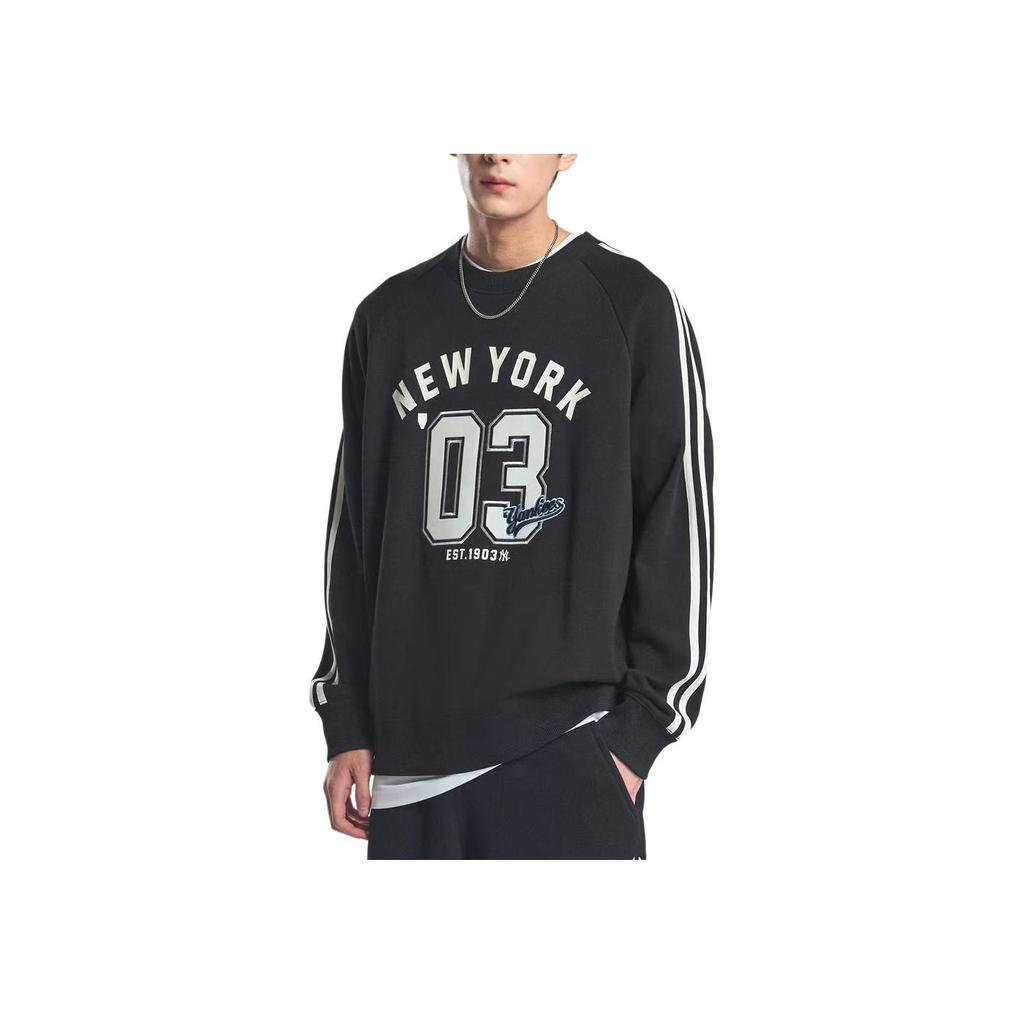 New MLB New York Yankees Varsity Sportive Sweatshirt Unisex Black 3AMTV1044-50BKS