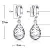 925 Sterling Silver Earrings Cat's Eye Stone Totem Water Drop Earrings For Women Charm Jewelry Gifts