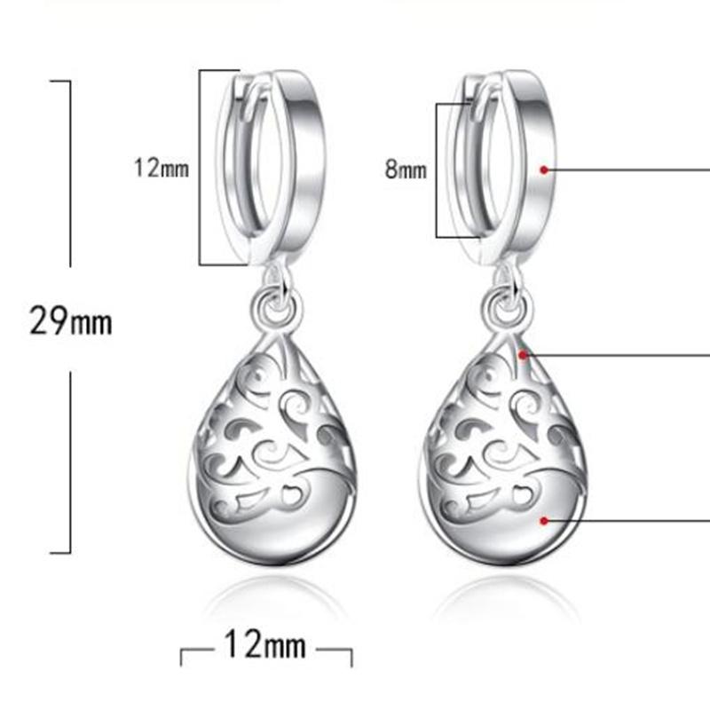 925 Sterling Silver Earrings Cat's Eye Stone Totem Water Drop Earrings For Women Charm Jewelry Gifts