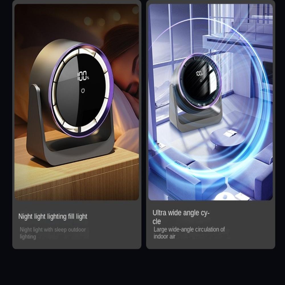 Wireless Desk Air Circulator Silent Air Ventilator Bladeless Fan Electric Turbo Fan  Kitchen