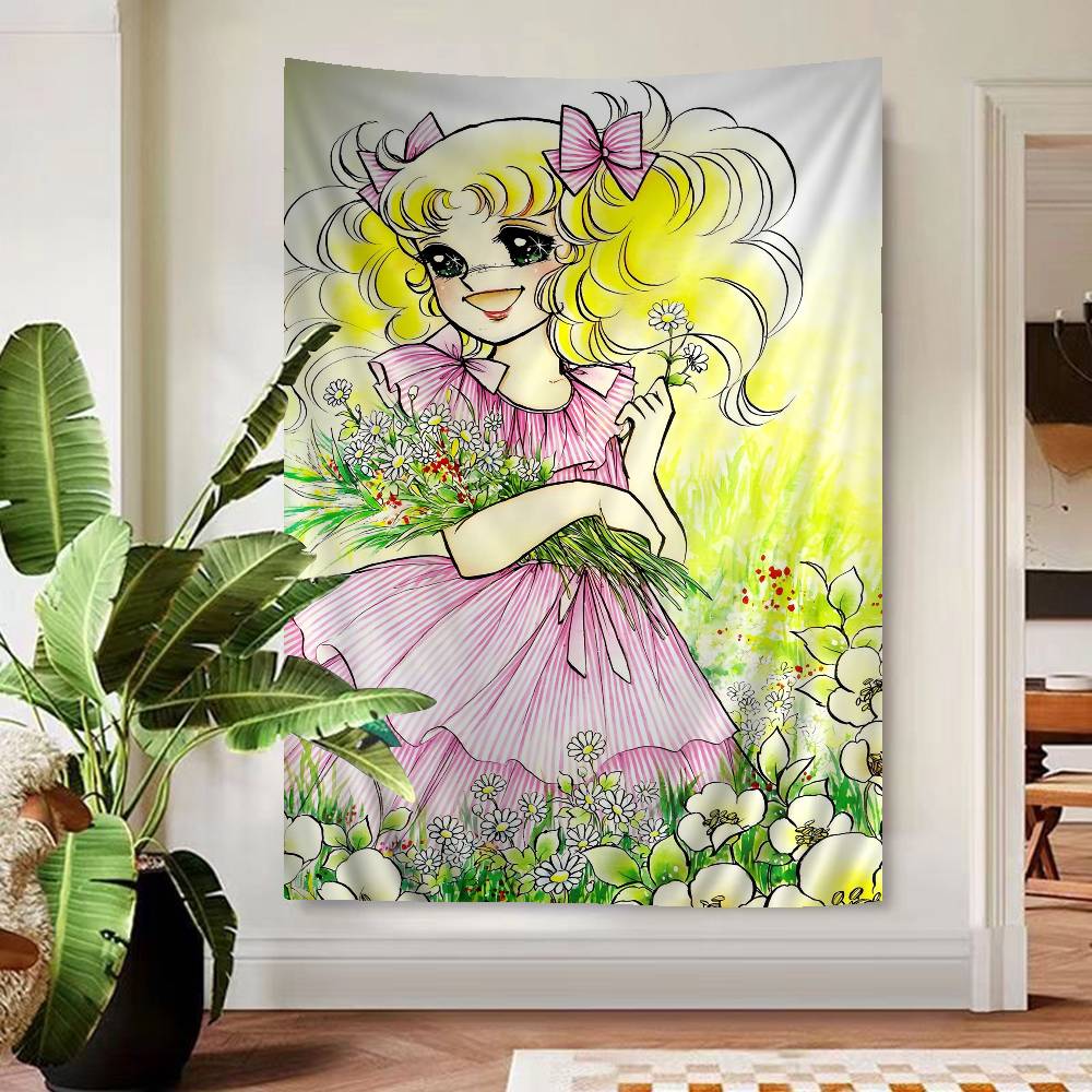 Candy Candy Anime Cartoon Tapestry Art Science Fiction Room Home Decor Wall Hanging Home Decor