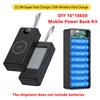 Detachable DIY 16*18650 Shell Mobile Power Bank Kit QC3.0/0C2.0/AFC/FCP/SCP 22.5W+15W Fast Charging With LED Light