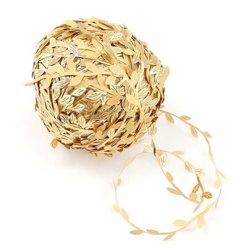 DIY Gold & Silber Rankenblatt Spitze Kranz Dekorationszubehör