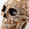 Halloween Raven On Skeleton Figurine Resin Room Decor Terror Desktop Ornament Realistic Collectible Prop Decoration Display For