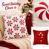 Christmas Decorative Cover 4545 cm Embroidered Candy for Sofa Couch Living Room