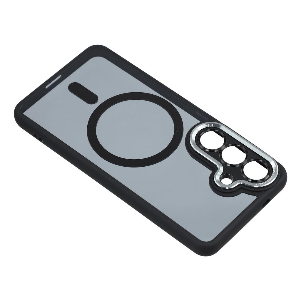 For Samsung Galaxy S25 Magnetic Case TPU + Acrylic Hybrid Phone Shell
