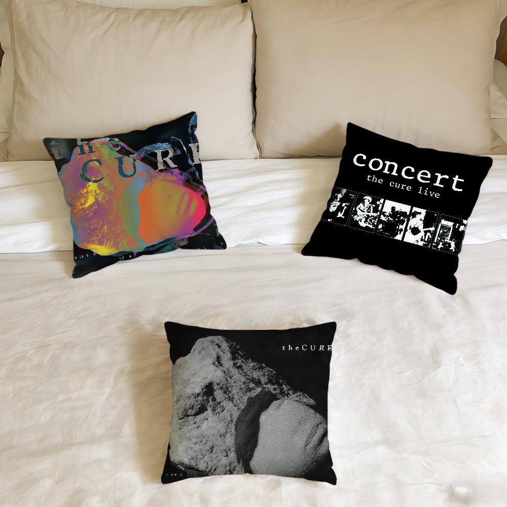 T-The C-Cure Rock Band cushion cover Home Office Birthday Anniversary Gifts Soft Skin Friendly Cushion Cover