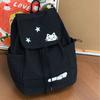 Schultasche neuer süßer Wind Cartoon kariertes Kätzchen Rucksack weiblicher Mittel- und Oberstufenschüler Schultasche leichter Kordelzug Freizeitrucksack