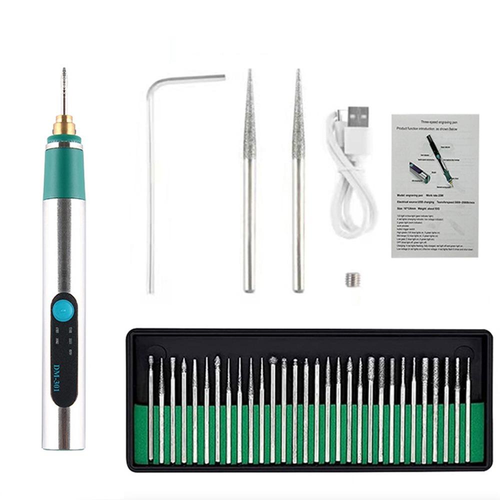 Rechargeable Etching Pen DIY Carving Tool Small Polishing Machine  for Metal Glass