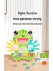 CPC CE Children's Finger Counting Puzzle - Early Education Wooden Mathematics Toy for Kindergarten (Addition & Subtraction)