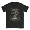 Tricou pentru Bărbați cu Copac Bonsai Zen 100% Bumbac Croială Largă Mânecă Scurtă cu Miniatură Japoneză