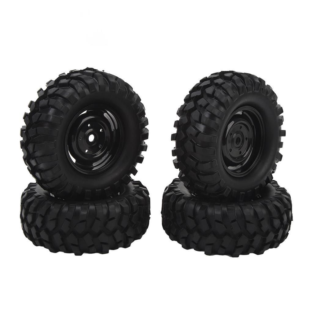4PCS RC Crawler Tires 1.9 Inch Rubber   RC Tire with Plastic Wheel   for   1Celsius10 Remote Control Cars