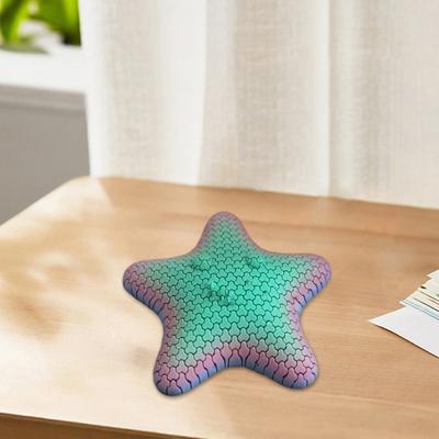 Sensorischer Fidget-Stern 3D-gedrucktes Gelenkspielzeug Stressabbau Fidget Fokus Reibungslos bewegliche Segmente Keine Montage erforderlich Handtherapie-Spielzeug