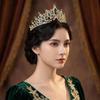 Elegant Baroque Crystal Crown Gorgeous Rhinestone Tiara Baroque Queen Tiaras  Wedding Bride