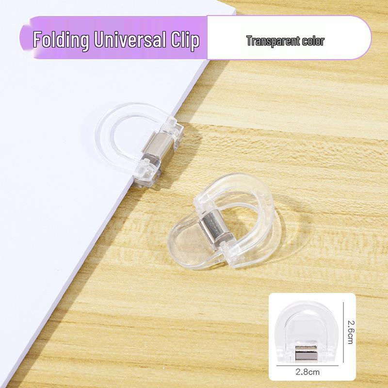 Colorful Transparent D-Type Universal Mini Clip for Documents and Photos