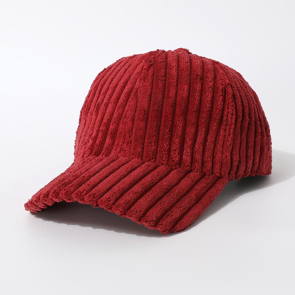 Trend Striped Men'S And Women'S Hats Baseball Cap Cap Cap Season Thickened Warm Casual Hat