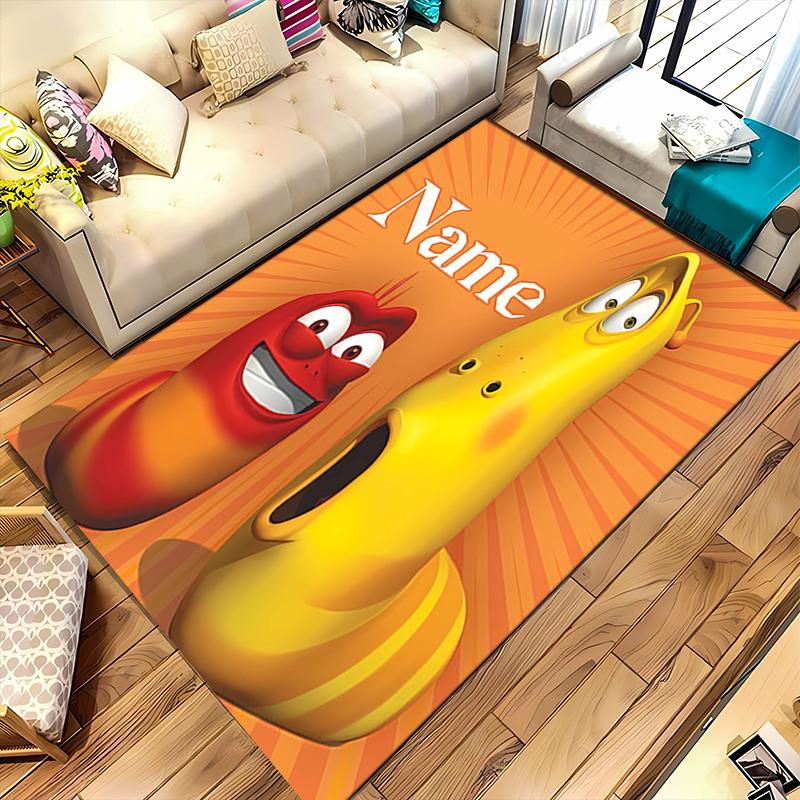 Custom Personalization Larva Area Rug - Perfect For Kitchen, Bathroom,Laundry Room Decor Large Size Available,Gift All Seasons