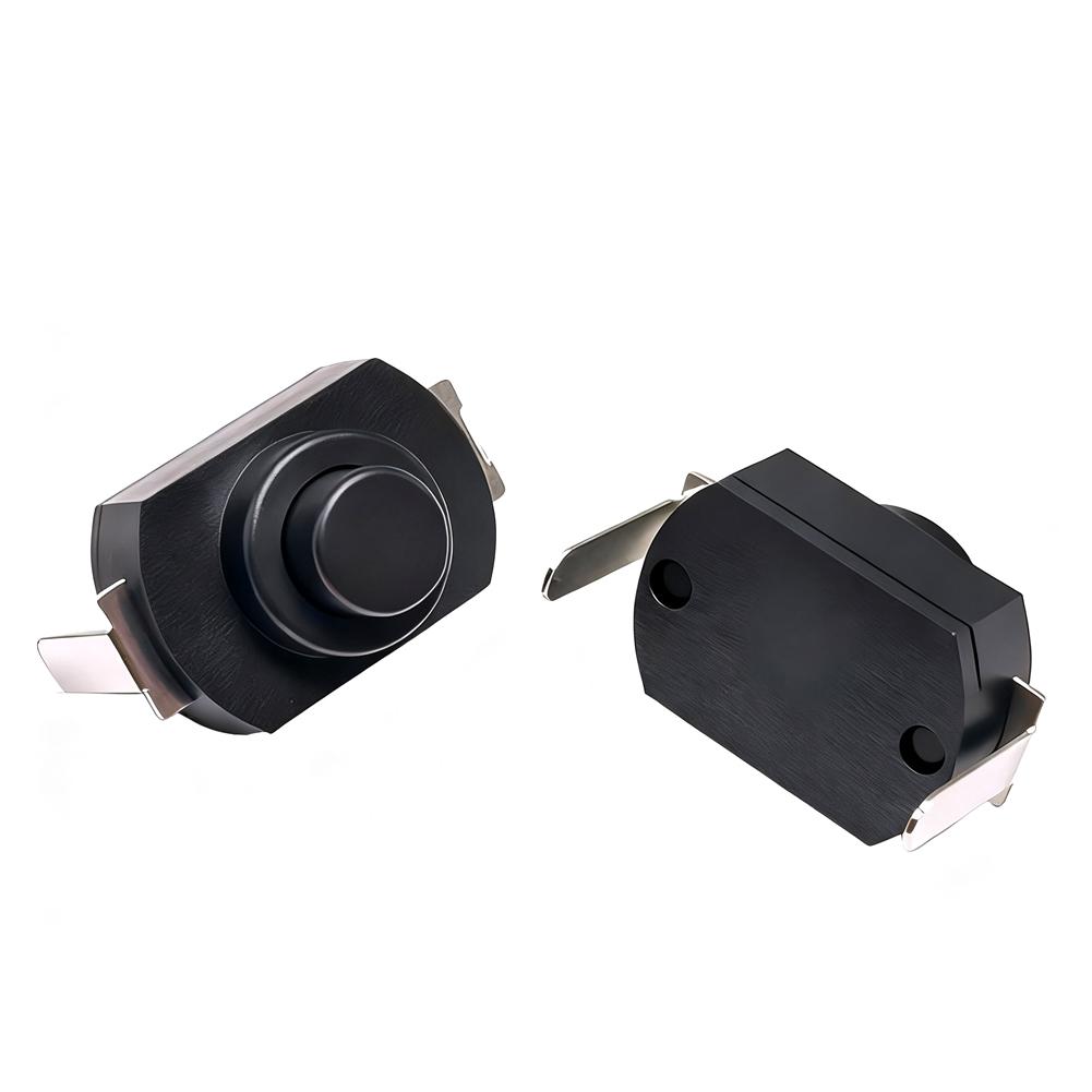 10 Pieces 1A 30V Latching On Off Push Button Switch for Mini Torch with Copper Parts for Home Appliances and Gadgets