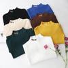 Sweater Women Pullover Button Turtleneck Sweaters Women Autumn Winter Fashion New Slim Knitted Sweater Bottoming Tops