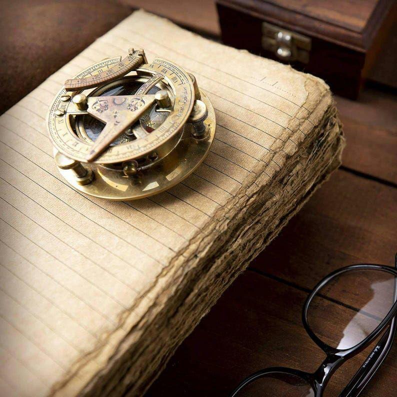 Handmade Leather Journal: Deckle Edge Paper, Book of Shadows