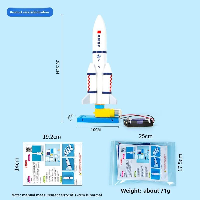 Science Experiment Diy Rocket Model Kit For Childrens Educational Handson Stem Activity