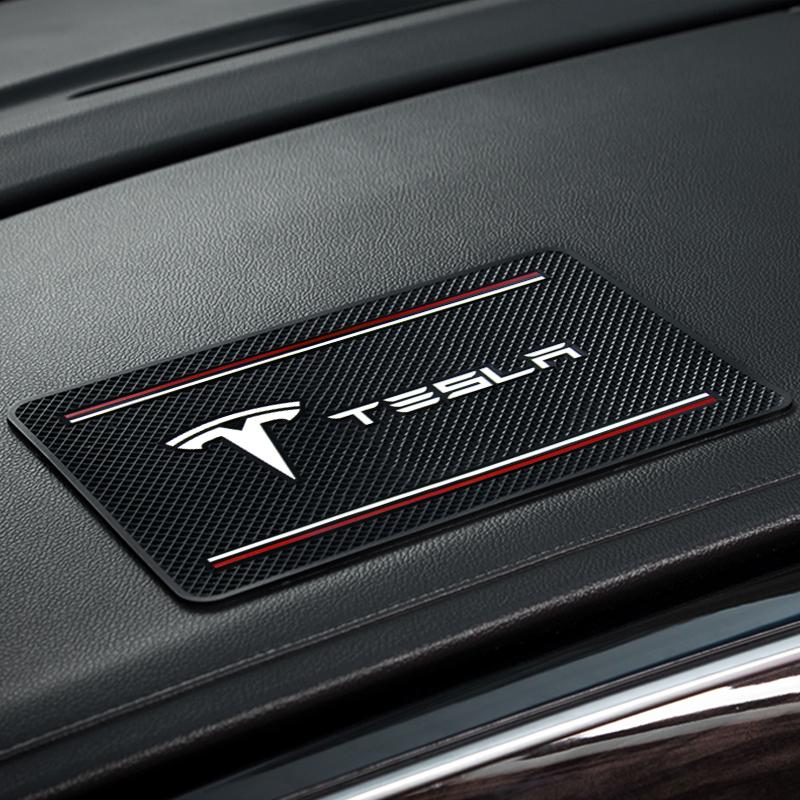 1 ks Znak auta Protiskluzová podložka Držák telefonu Protiskluzová podložka Car Stlying Pro Tesla Model 3 Model X S 2016-2023 Model Y Nálepky TM3 TMX