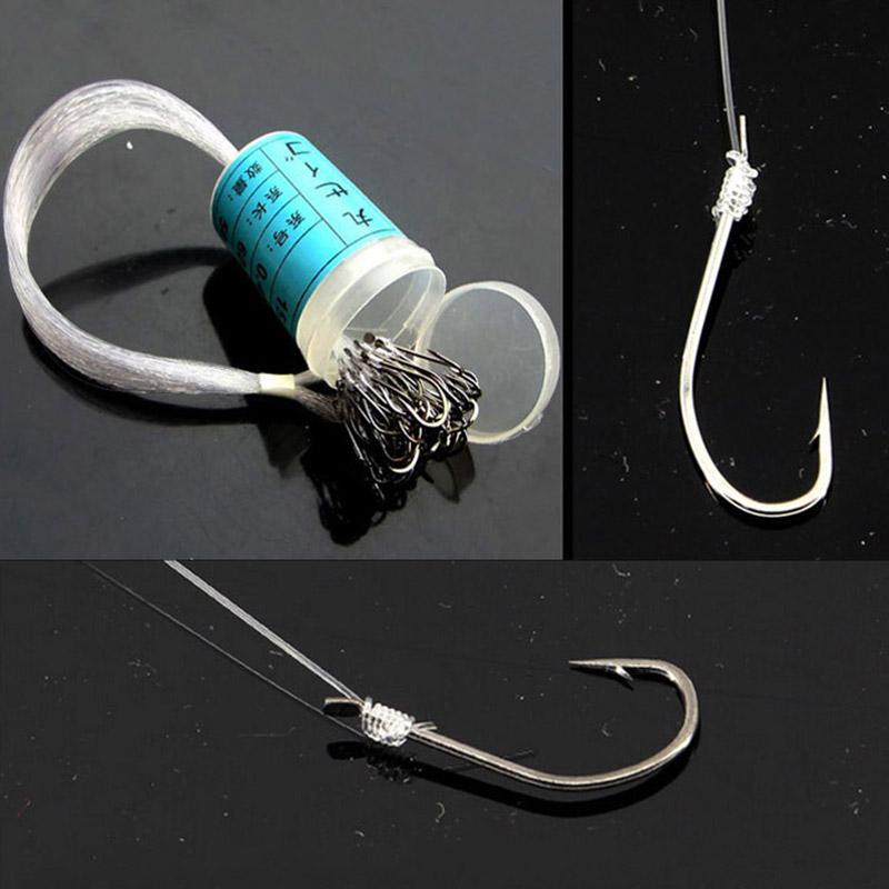 50pcs Maruseigo Fishing Hooks Barreled Sub Line Hook Sea Fishing Belt Barb Tied Line Maruseigo Hook Convenient To Carry