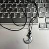 Lace Up Rope Necklace Cat Eye Moon Pendant Necklace Chinese Style Jewelry Gift