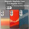 MagSafe Case for Samsung Galaxy S25 Edge Carbon Fiber Aramid Fiber Case Magnetic Cover Ultra-Thin Lightweight Silm Anti-Scratch
