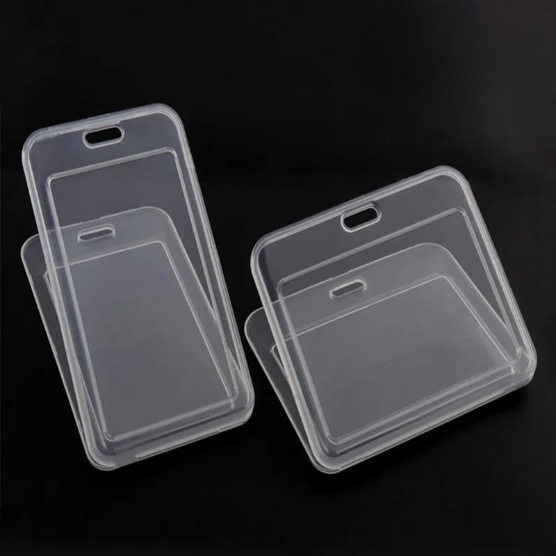 Transparent Two Types Card Women Men Student Bus Card Badge Holder Credit Cards Bank ID Card school supplies