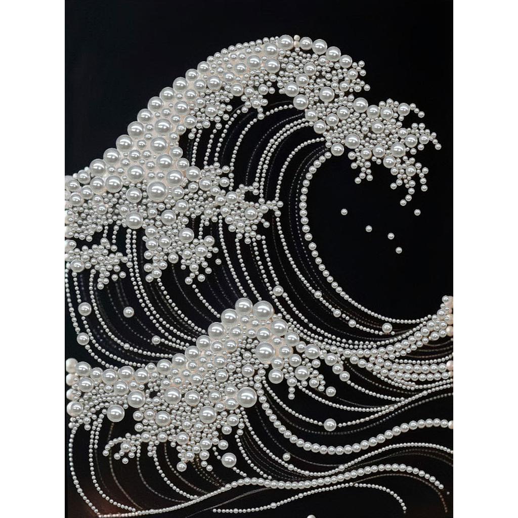 DIY Pearl Gem Art Diamond Painting Kits for Adults Home Decor Diamond Painting Gem Art With Frame 30x40cm