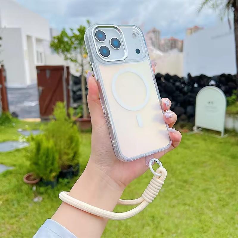 Módní laserový gradientní magnetický popruh Nárazuvzdorné pouzdro pro iPhone 17 Air 17 Pro 17 Pro Max Kryt pro Magsafe