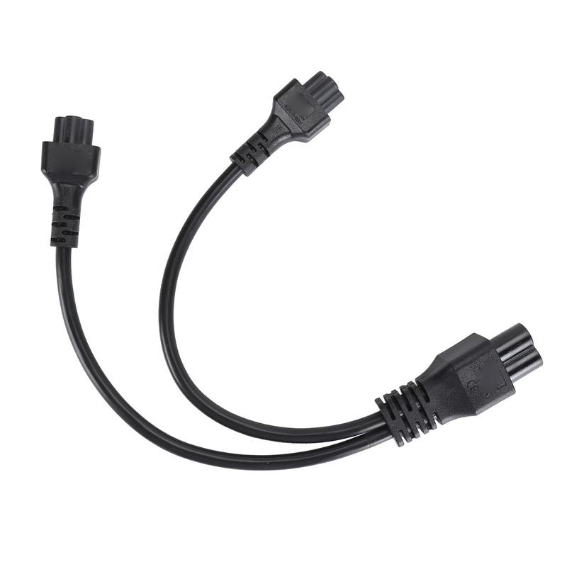 IEC320 C6 Male To Dual C5 Female Power Cord 30cm C6 To 2xC5 Y Splitter Adapter Power Cable 2.5A 250V