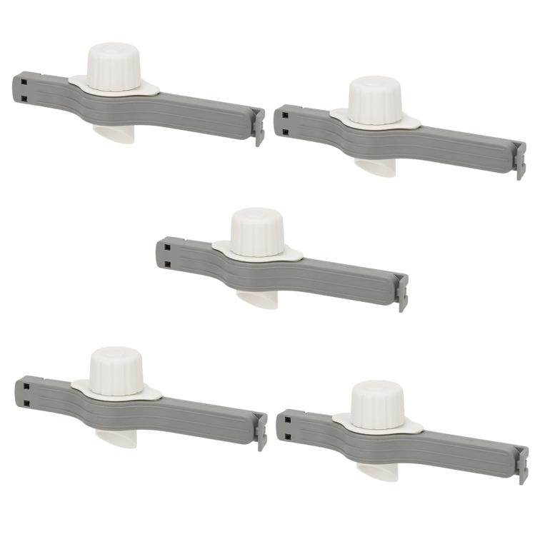 Large-diameter food-grade dispensing nozzle sealing clamp dust-proof and moisture-proof seal gray pack of 5