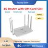 4G Router with SIM Card: Six-Antenna, Built-in Battery for Home, Office & Public WiFi Sharing