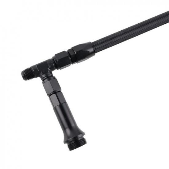 6AN Braided Dual Feed Carb Fuel Line Double Pump for 4150 Holley Carburetor