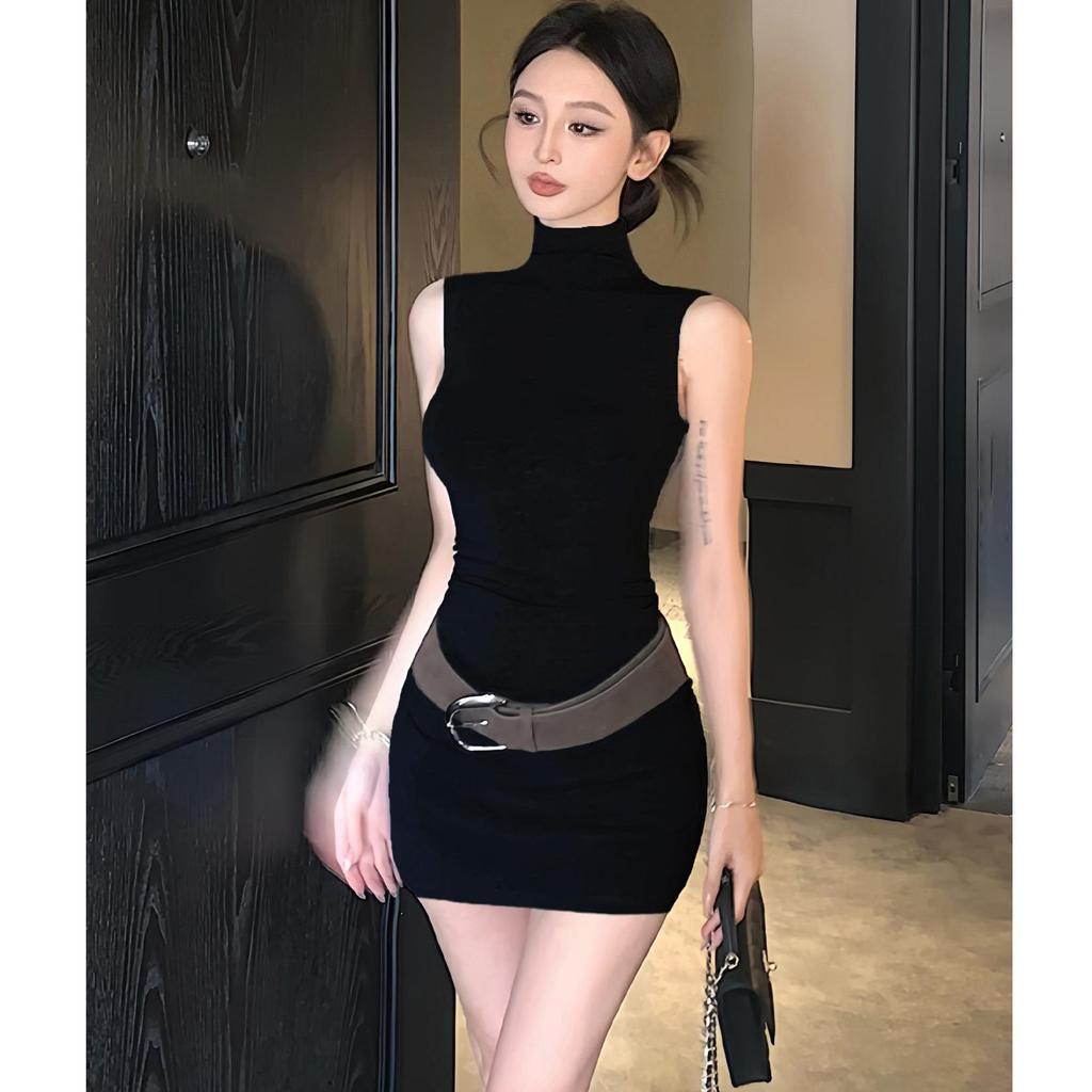 2025 American Spicy Girl Sleeveless Slim Fit Summer Dress – Unique Design