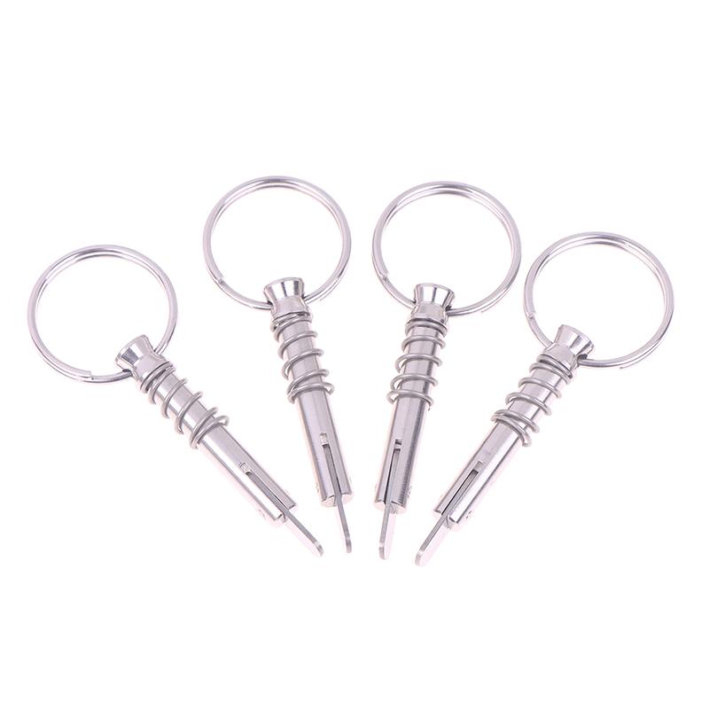 4Pcs 316 Stainless Steel Yacht Quick Pin Automatic Locking Pin Safety Pin Tongue Lock Marine Boat Hardware Accessories