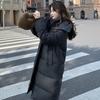 Down Cotton-padded Clothes for Women's Winter New Over-the-knee Cotton-padded Jackets Medium and Long Thickened Coats