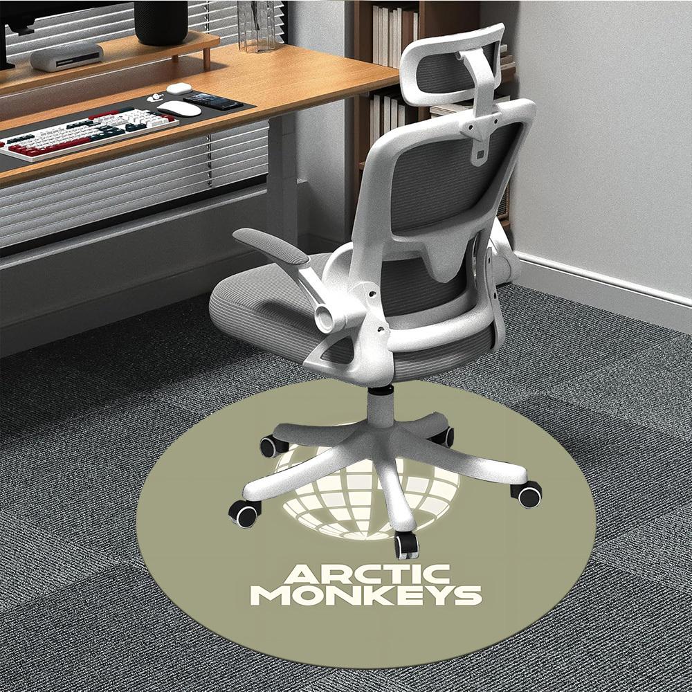 1pc Arctic Monkeys Chair Carpet for Office Non Slip, Lightweight, Machine Washable Rug for Office Holiday Decor