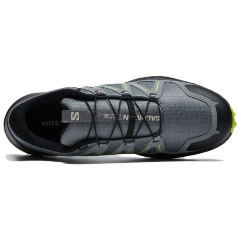 SALOMON Speedcross Peak Abrasion Resistant Breathable Low Top Outdoor Shoes Men's Gray Sneakers 476026