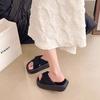 With skirt beach slippers simple cool slippers women's summer fashion versatile cross slippers