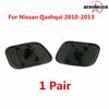 L&R Front Bumper Headlamp Washer Nozzle Cap Cover for Nissan Qashqai 2010-2013