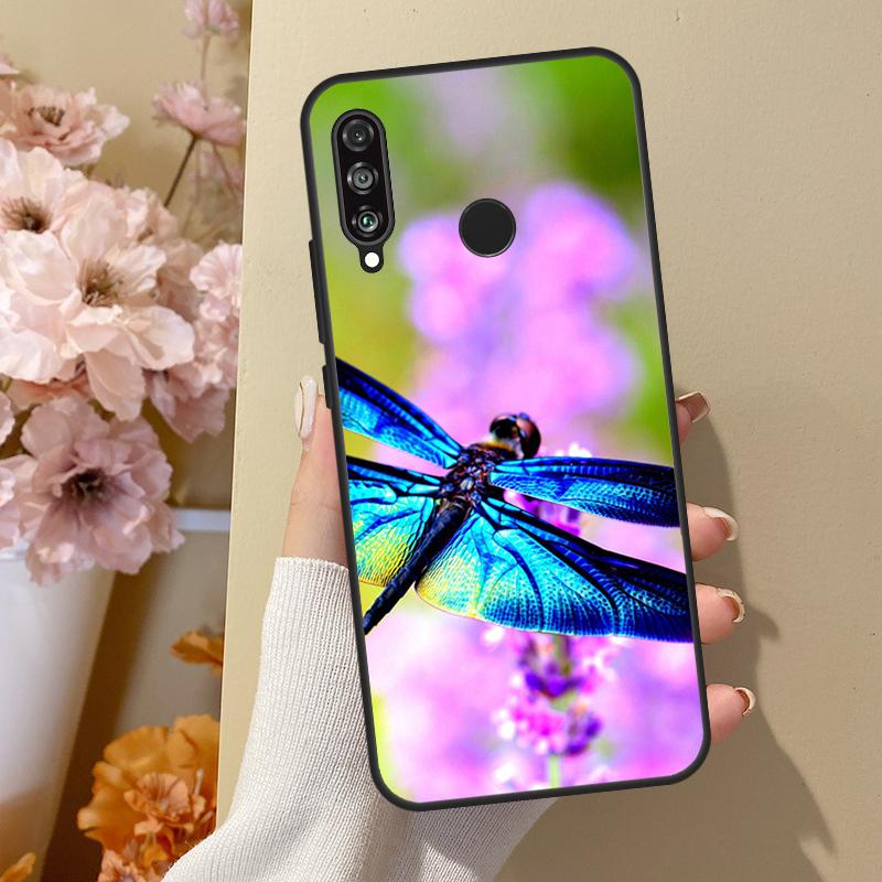 

Роскошная стрекоза для Huawei Nova Y70 Y91 Y61 Y73 Y72 Y90 Y60 12s 12i 11i 8i 9 10 SE P40 Lite P30 P60 Pro Чехол Huawei P30 Pro