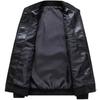 New Men's Spring and Autumn Leather Jackets, Men's Large Size Stand Collar Leather Jackets, Men's Jackets, Casual Motorcycle Wear Leather Jackets